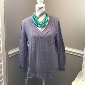 ANN TAYLOR LOFT - Lavender pullover sweater